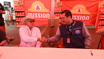 Nitro-racing legend Richard Tharp and Scott Parks, grandson of NHRA founder Wally Parks