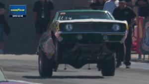 Joe Sorensen's Super Stock 1969 Camaro wheels-up launch