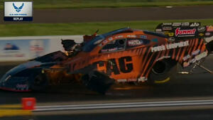Daniel Wilkerson, Chad Green dual blower explosions at Gerber Route 66 NHRA Nationals