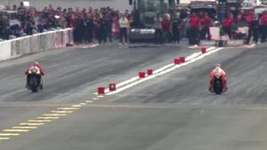 Gaige Herrera is the No. 1 qualifier in Pro Stock Motorcycle on Friday of the 2024 NHRA Midwest Nationals