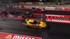 J.R. Todd is the No. 1 qualifier in Funny Car on Friday of the Muckleshoot Casino Resort NHRA Northwest Nationals