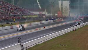 Tripp Tatum crashes at 2025 Gatornationals
