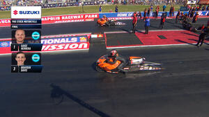Gaige Herrera wins Pro Stock Motorcycle at the 2025 Cornwell Quality Tools NHRA U.S. Nationals