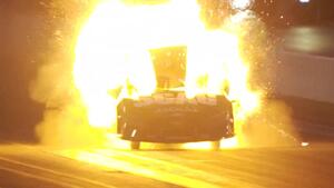 Daniel Wilkerson blower explosion on Friday of the 2025 Denso NHRA Sonoma Nationals