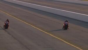 Gaige Herrera is the low qualifier in Pro Stock Motorcycle on Friday of the 2025 NHRA 4-Wide Carolina Nationals