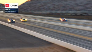 Matt Hagan is the low qualifier in Funny Car on Friday of the 2025 NHRA 4-Wide Carolina Nationals