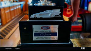 Matt Hagan—There will be signs that he won the 1,000th Funny Car race