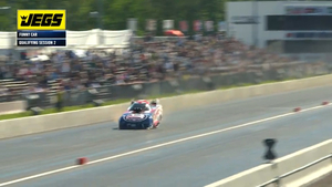 Cruz Pedregon is the No. 1 qualifier in Funny Car on Friday of the NHRA Potomac Nationals