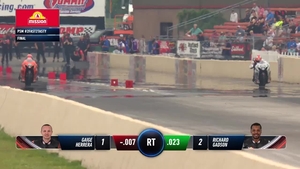 Gaige Herrera is the low qualifier in Pro Stock Motorcycle at the 2026 Summit Racing Equipment NHRA Nationals