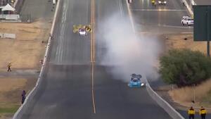 Robert Hight suffers explosion at Toyota NHRA Sonoma Nationals