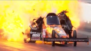 Terry McMillen&#039;s engine blows up in Epping