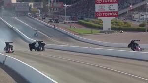 Mike Salinas tops the charts in Top Fuel in Las Vegas