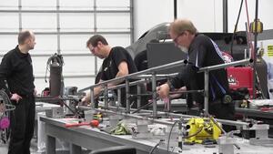 JFR works overtime to prepare Brittany Force&#039;s chassis