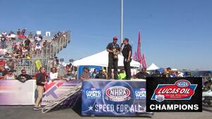 2021 NHRA Midwest Nationals Competition Eliminator winner Joseph Arrowsmith