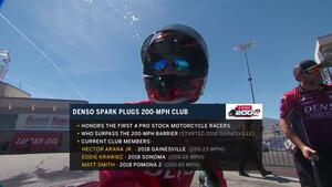 Denso brings the cash to Pro Stock Motorcycle riders who break the 200-mph mark