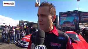 Bob Tasca III and Tony Pedregon discuss new Ford Mustang Funny Car body