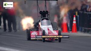 Doug Kalitta launches in super slo-mo at the 2018 Summit Racing Equipment NHRA Nationals