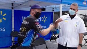 Clay Millican working with WalMart to provide COVID-19 vaccine to race fans.mp4