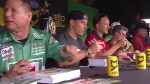 Behind the scenes of the Mello Yello autograph session at the 2018 AAA Texas NHRA FallNationals