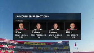 NHRA broadcasters make their predictions in Houston
