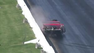 Pro Mod Driver Pete Farber hits the wall in St. Louis