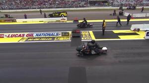 2018 Lucas Oil NHRA Nationals Pro Stock Snowmobile winner Glenn Hall