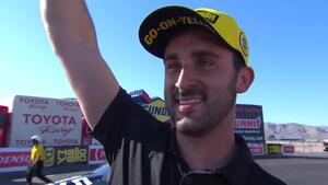 Vincent Nobile takes home the Pro Stock Wally at the 2018 Denso Spark Plugs NHRA Four-Wide Nationals win in Las Vegas