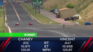 2018 Dodge Mile-High NHRA Nationals Super Stock winner Chris Chaney