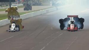 Antron Brown surges to Top Fuel Friday No. 1 at 2018 Lucas Oil NHRA Nationals in Brainerd