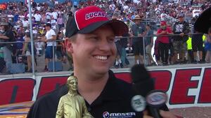 2018 NHRA Toyota Nationals Super Stock winner Justin Lamb
