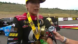 Leah Pritchett captures 2018 Top Fuel win at Dodge Mile-High NHRA Nationals in Denver