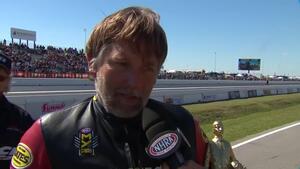 2018 NHRA SpringNationals Top Fuel Harley winner Doug Vancil