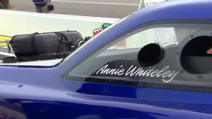 2018 Lucas Oil NHRA Nationals Top Alcohol Funny Car winner Annie Whiteley