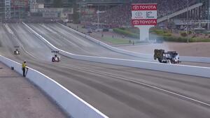 Tony Schumacher gets his 86th No. 1 qualifier at #Vegas4WideNats