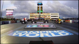 Top Fuel Motorcycle exhibition at Virginia Nationals
