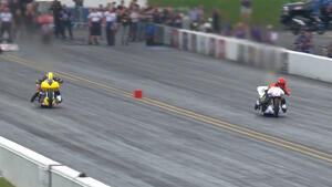 Larry McBride makes fastest motorcycle run in drag racing history: 268 mph