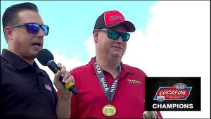 2022 NHRA New England Nationals Super Comp winner Robert Hyatt