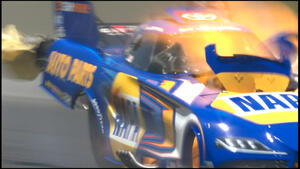 Ron Capps blower explosion at the 2022 NHRA Thunder Valley Nationals