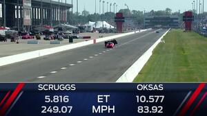 Jason Scruggs goes quickest in the first Pro Mod qualifying session in St. Louis