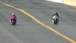 Angie Smith is the No. 1 qualifier in Pro Stock Motorcycle Friday at the 2022 Pep Boys NHRA Nationals