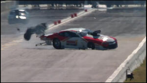 Khalid alBalooshi walks away from Pro Mod incident at NHRA Midwest Nationals