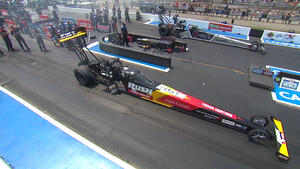 Leah Pruett is the No. 1 qualifier in Top Fuel Friday at the 2023 NHRA New England Nationals