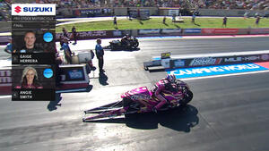 Gaige Herrera wins Pro Stock Motorcycle at the 2023 Dodge Power Brokers NHRA Mile-High Nationals