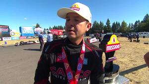 Steve Torrence wins the Mission Callenge in Top Fuel at the 2023 Flav-R-Pac NHRA Northwest Nationals.