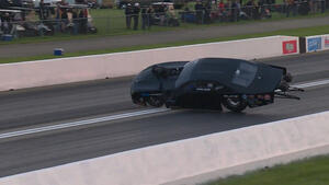 Pro Mod driver Mason Wright walks away from qualifying crash in Chicago